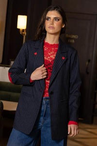 Charlo: Allegra Blazer Heart Navy
