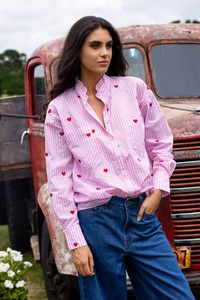 Charlo: Shirley Shirt Stripe Pink