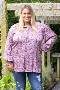 Stella Royal Plus Size Clothing: Evelyn Shirt
