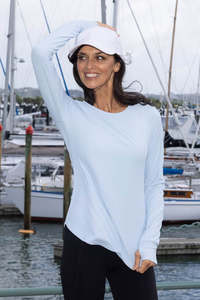 Blouses: Balance Top Baby Blue