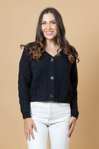 Cardis: Tash Knit Cardi Black
