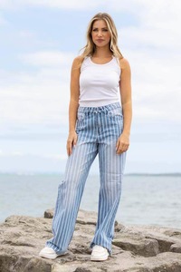 Womens Jeans: Susie Striped Denim Jean