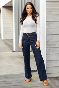 Womens Jeans: Xena Wide Leg Dark Denim Jean
