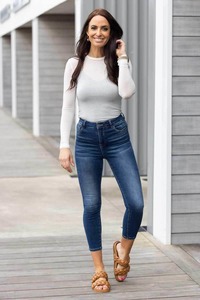 Womens Jeans: Cormac Dark Blue Highwaisted Jean