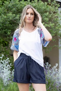 Shorts: Avery Denim Shorts Dark Blue