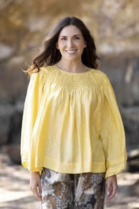 Sale Tops: Darya Blouse Yellow