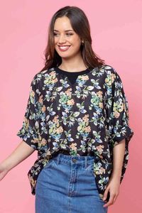 Sale Tops: Lola Swing Top Black Floral