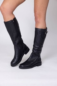 Boots: Valentina Long Boots Black