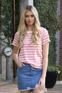 Weekend Wear: Milo Stripe T-Shirt Pink