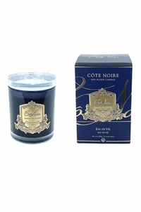Include In Ll Discounts: Cote Noire Candle Dark Vessel with Gold Badge Eau De Vie 450g